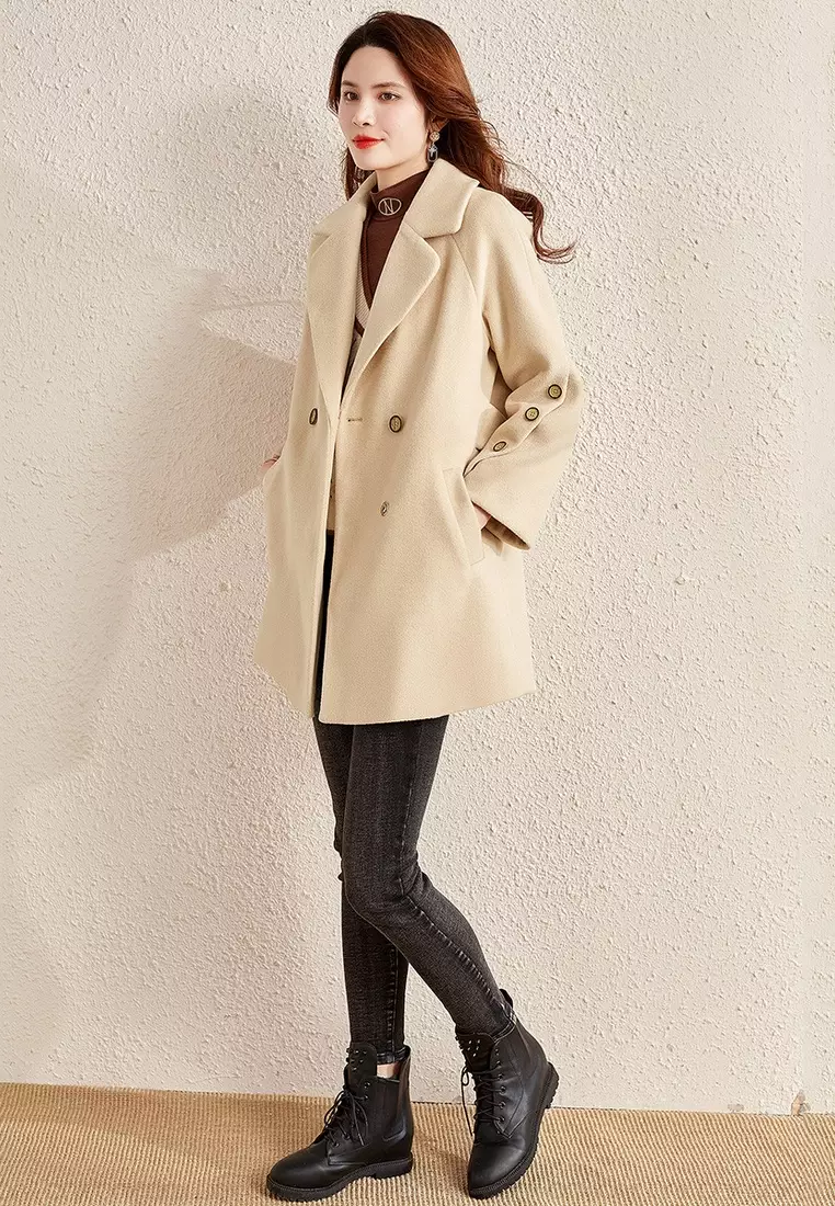 ONX.HK Temperament Lapel Warm Woolen Coat