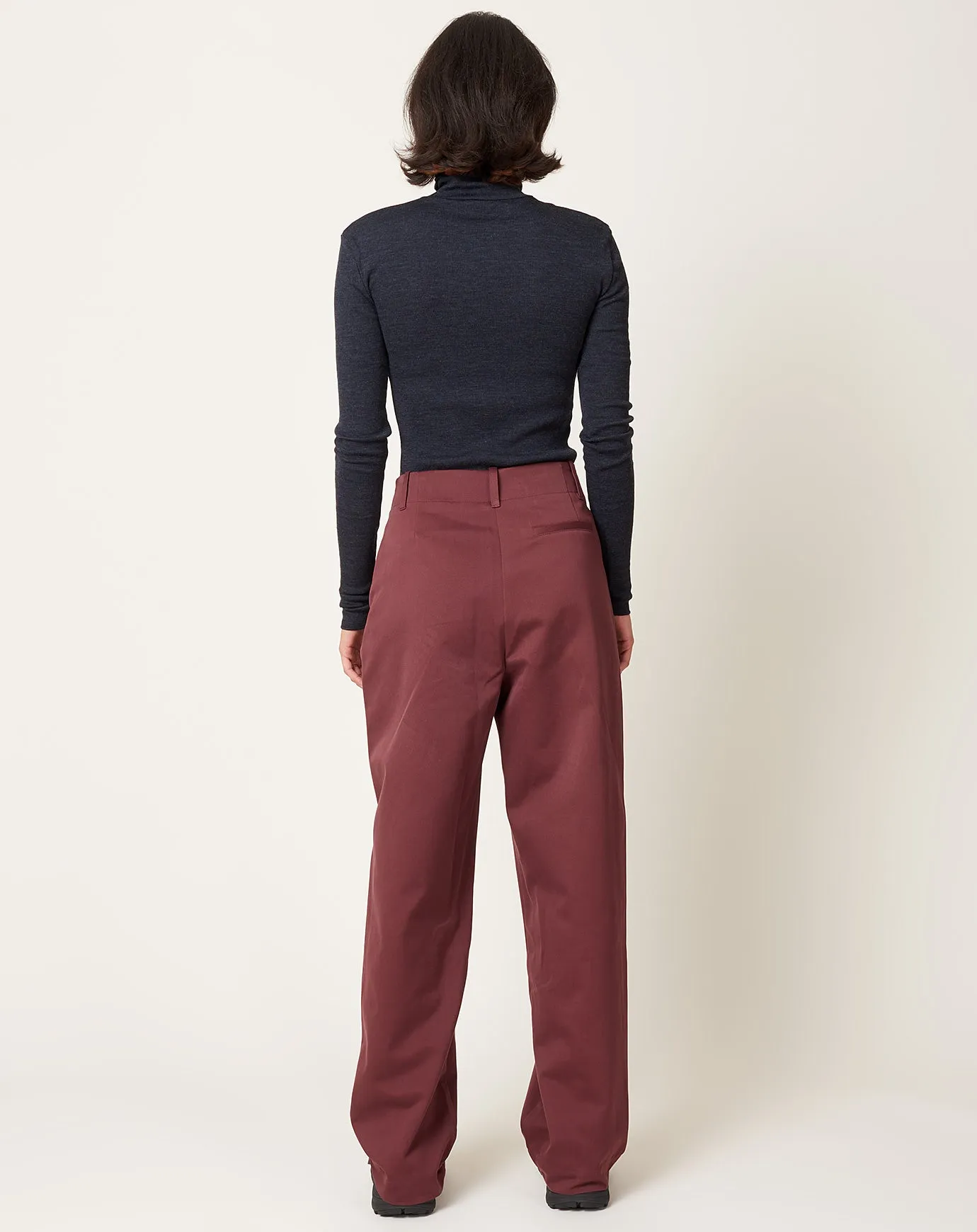 Painter Pants in Burgundy