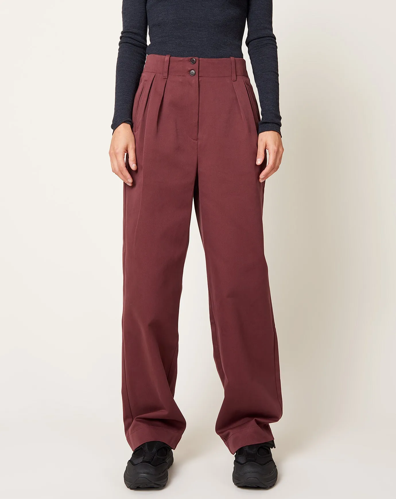 Painter Pants in Burgundy