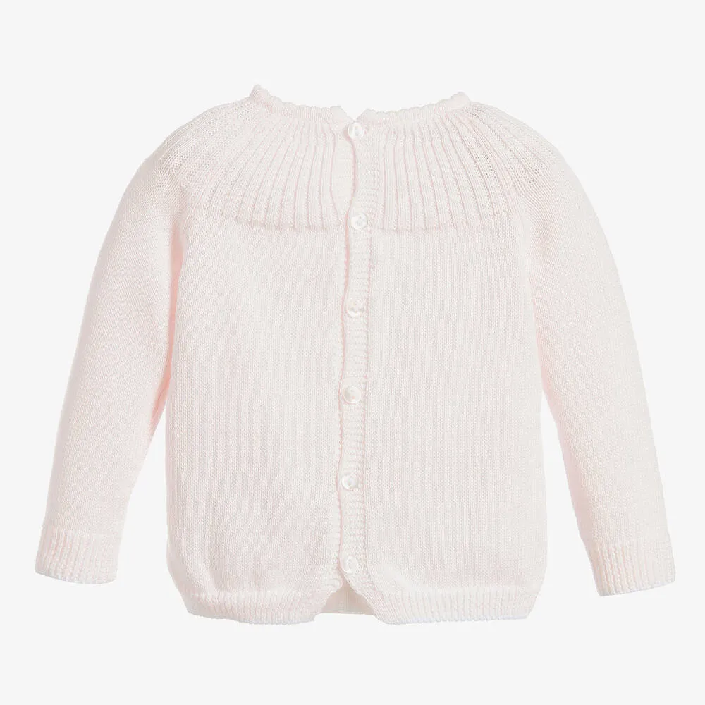 Pink Knitted Baby Sweater 