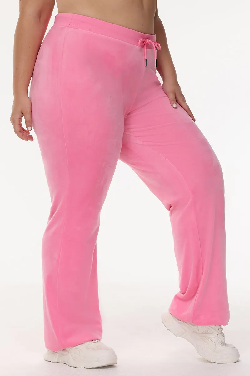 Plus-Size OG Big Bling Velour Track Pants