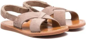 Pom D'api crossover strap detail sandals Neutrals