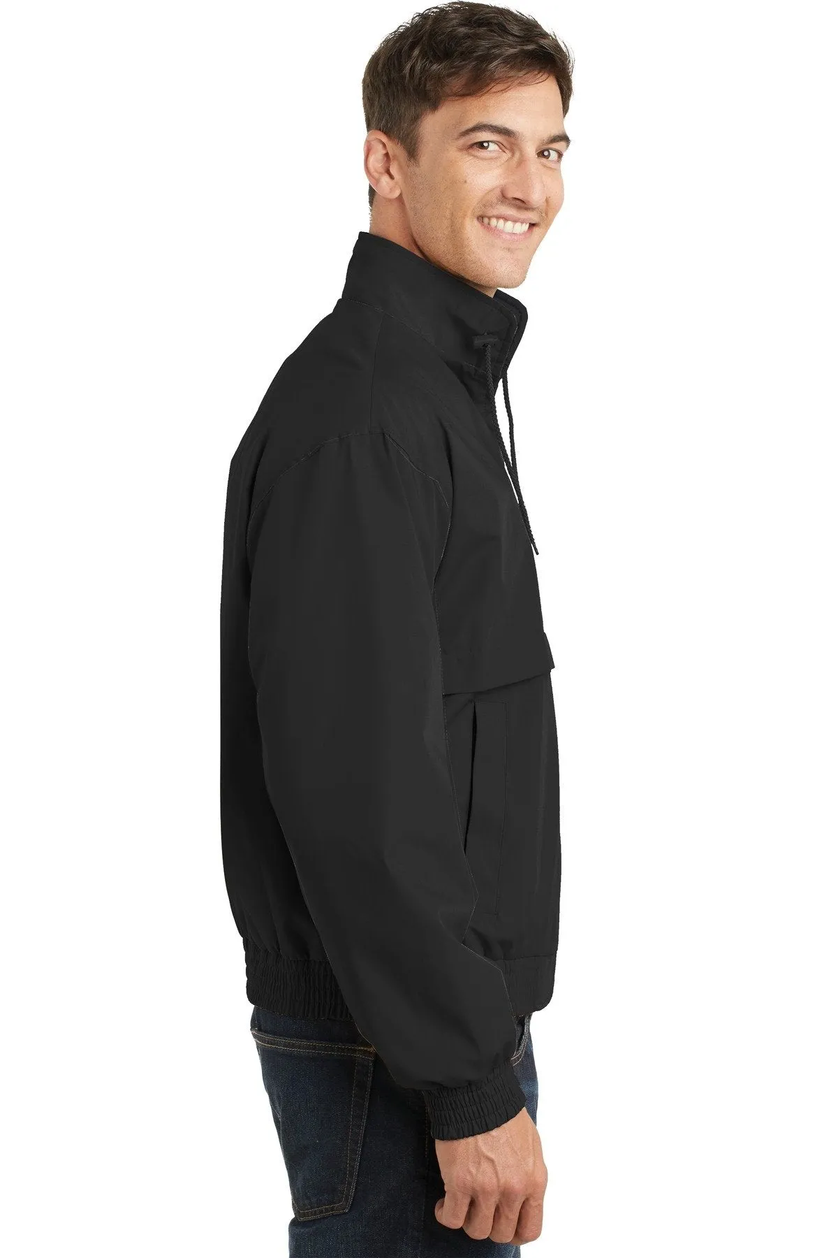 Port Authority Classic Poplin Jacket J753 Black/Black