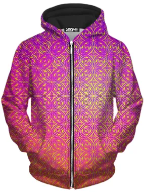 Psy Mosik Starburst Unisex Zip-Up Hoodie (Clearance)