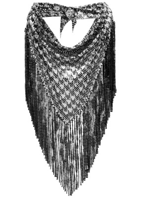 RABANNE Fringed chainmail scarf  
                         
                     
                