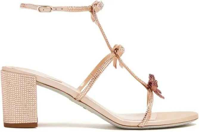 René Caovilla Caterina crystal-embellished sandals Pink