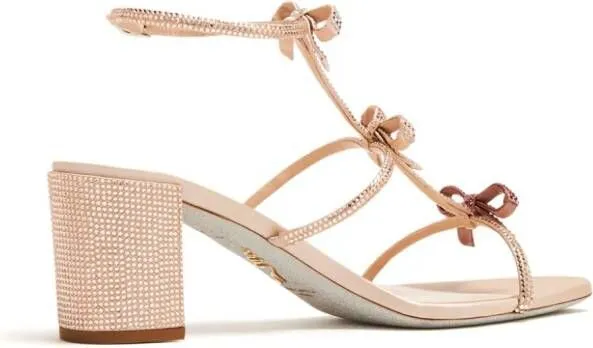 René Caovilla Caterina crystal-embellished sandals Pink