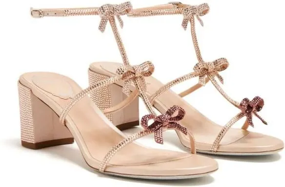 René Caovilla Caterina crystal-embellished sandals Pink