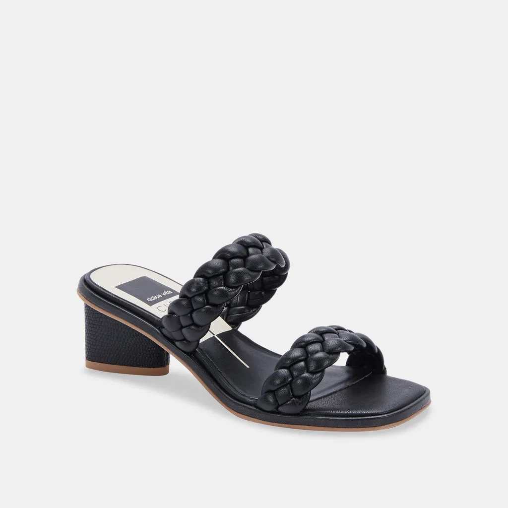 RONIN Sandals Black Stella | Braided Black Sandals– Dolce Vita 6707429474370