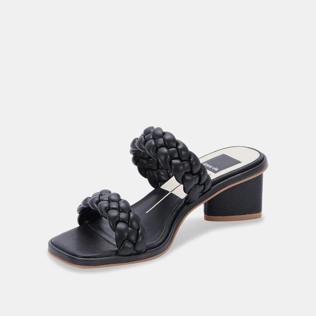 RONIN Sandals Black Stella | Braided Black Sandals– Dolce Vita 6707429474370