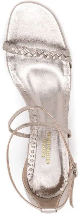 Sarah Chofakian Windsor 40mm metallic-effect sandals