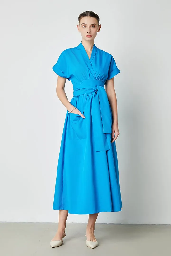 Self-Tie Wrap Dress