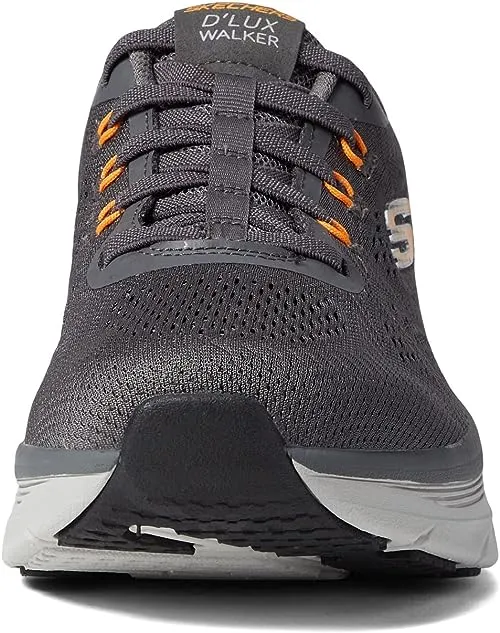 Skechers Men's Relaxed Fit: D'Lux Walker Commuter Sneaker Charcoal/Orange