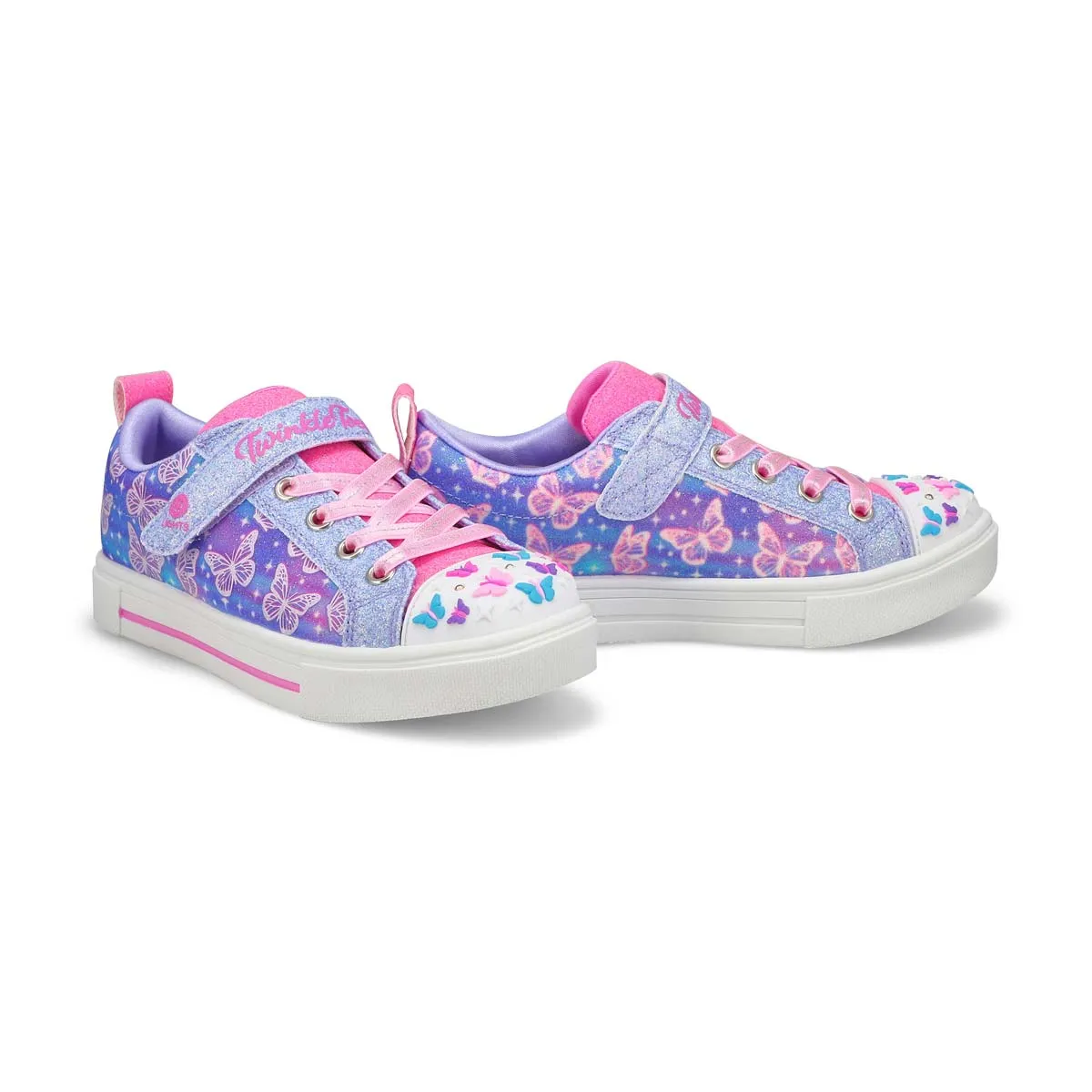 Soft Moc Girls  Twinkle Sparks Sneaker - Lavender/Multi