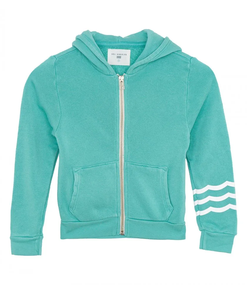 SOL ANGELESKIDS COASTAL WAVES ZIP HOODIE