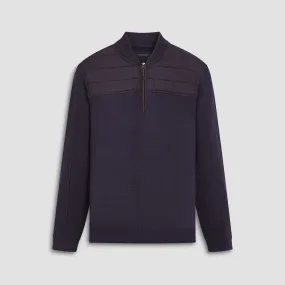 Solid Quarter Zip Sweater