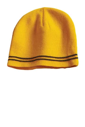 Sport-Tek Spectator Beanie STC20 Gold/ Black