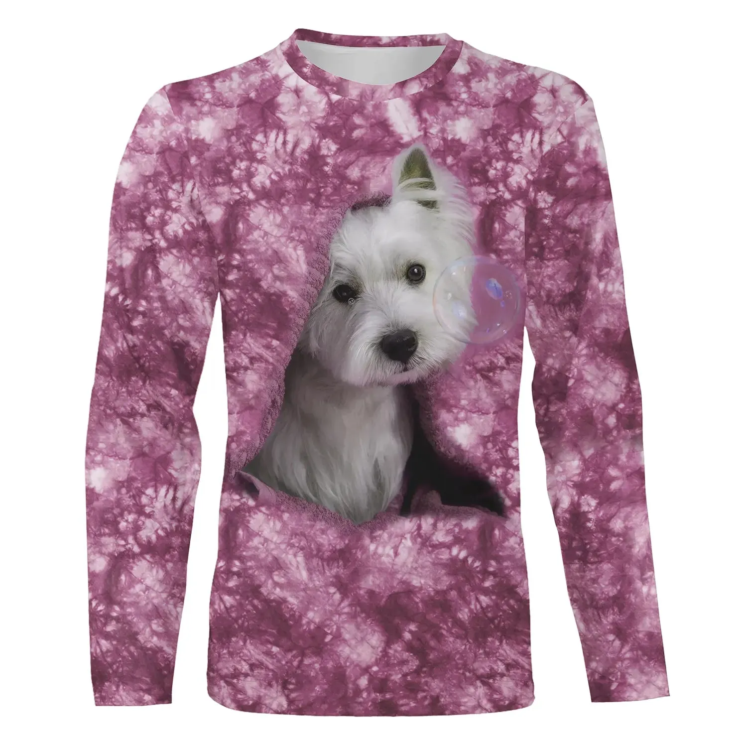 T-shirt Homme Femme Chien Mignon Quotidien Rose Basique Motifs 3D - CT16012310