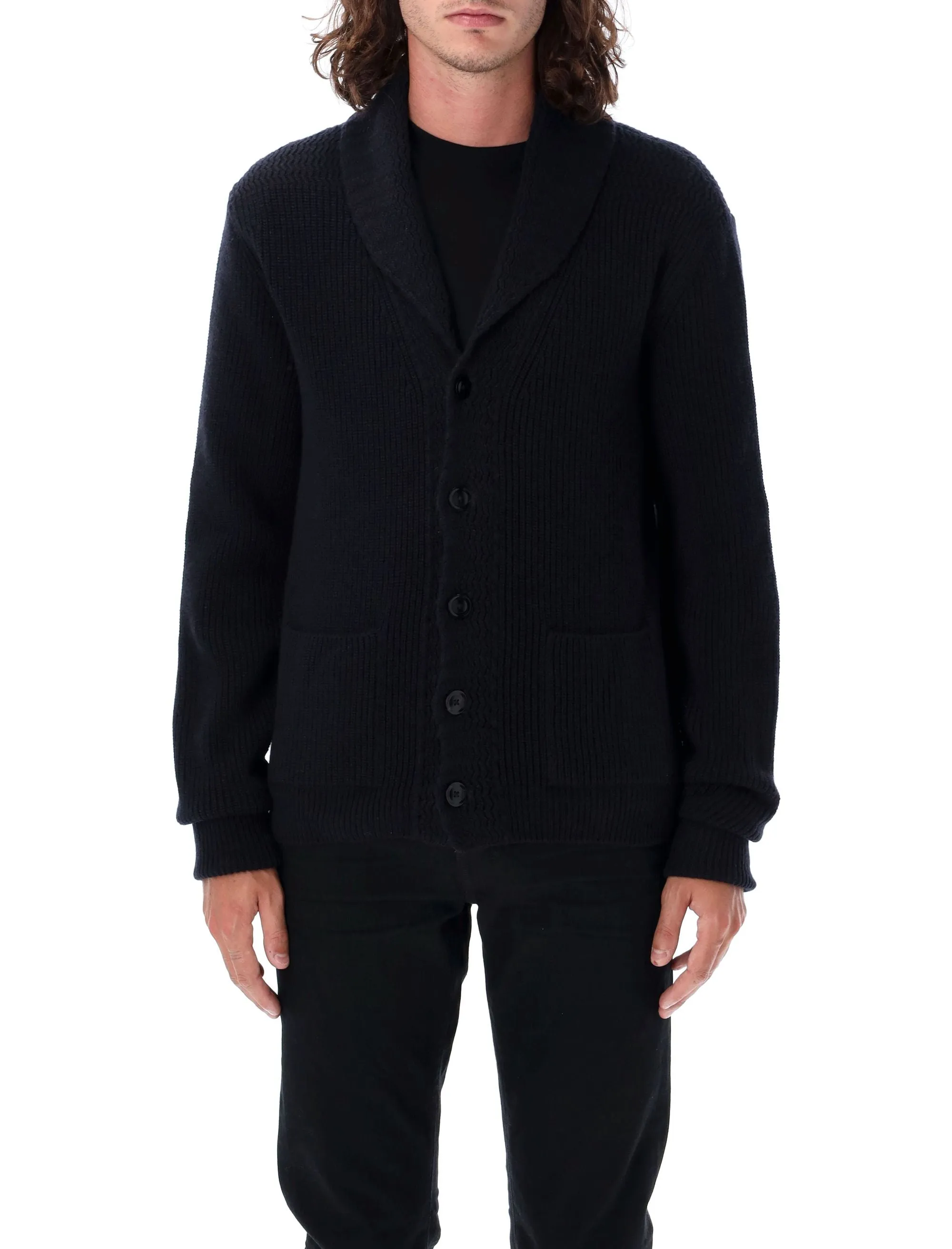 TOM FORD Scarf Collar Cashmere Cardigan