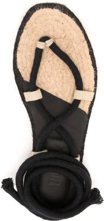 Uma | Raquel Davidowicz Roseira cotton sandals Black