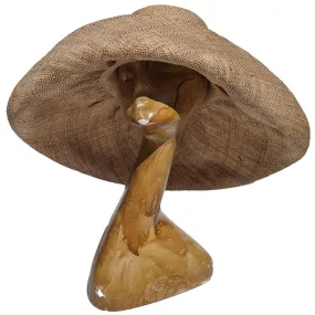 UPF 50 | 7 Inches Oversized Brim Raffia Sun Hat | Natural and Tan Straw Hat for Women | Soava