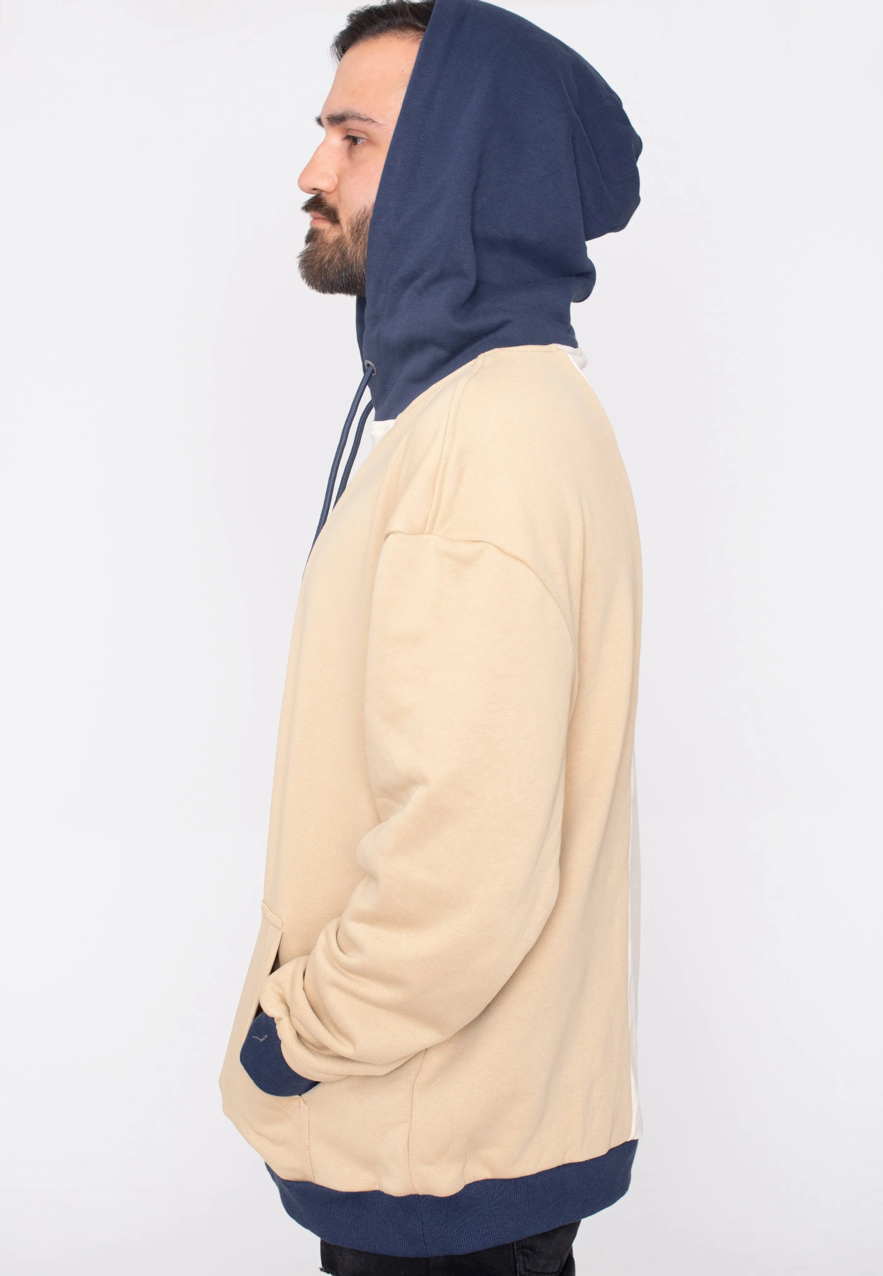 Urban Classics - Oversized Color Block Softseagrass/Unionbeige - Hoodie