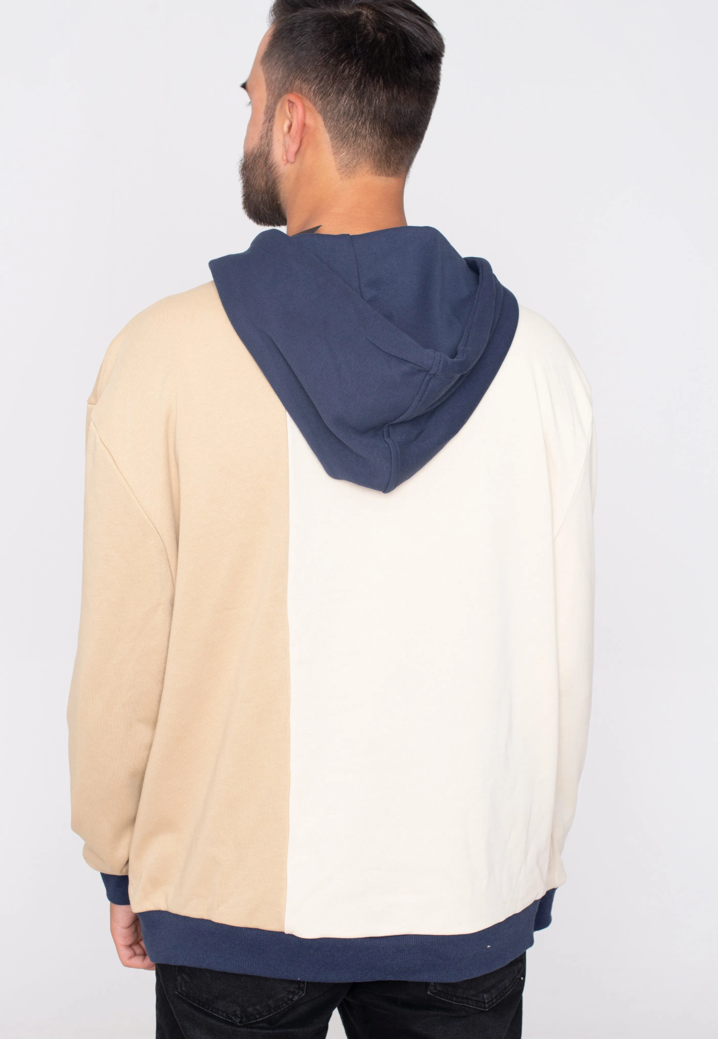 Urban Classics - Oversized Color Block Softseagrass/Unionbeige - Hoodie