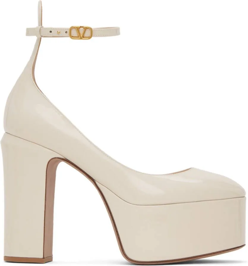 Valentino Garavani Off-White Tan-Go 120 Heels