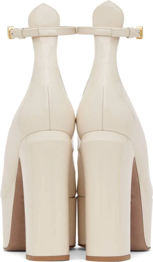 Valentino Garavani Off-White Tan-Go 120 Heels