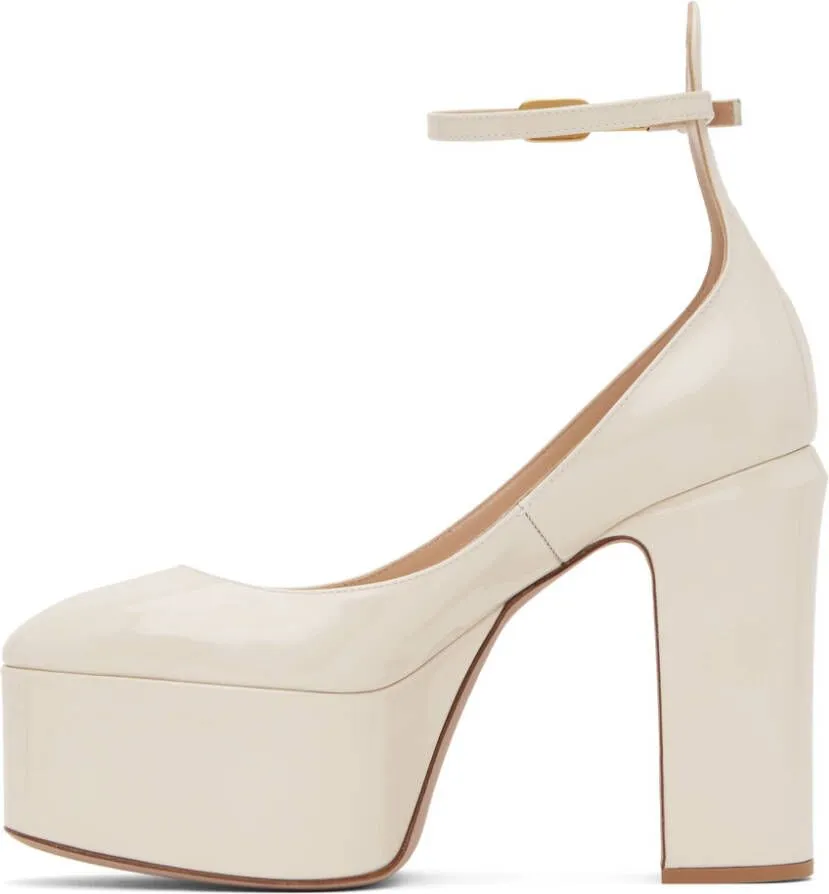 Valentino Garavani Off-White Tan-Go 120 Heels