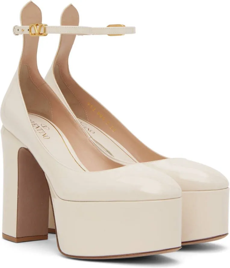 Valentino Garavani Off-White Tan-Go 120 Heels