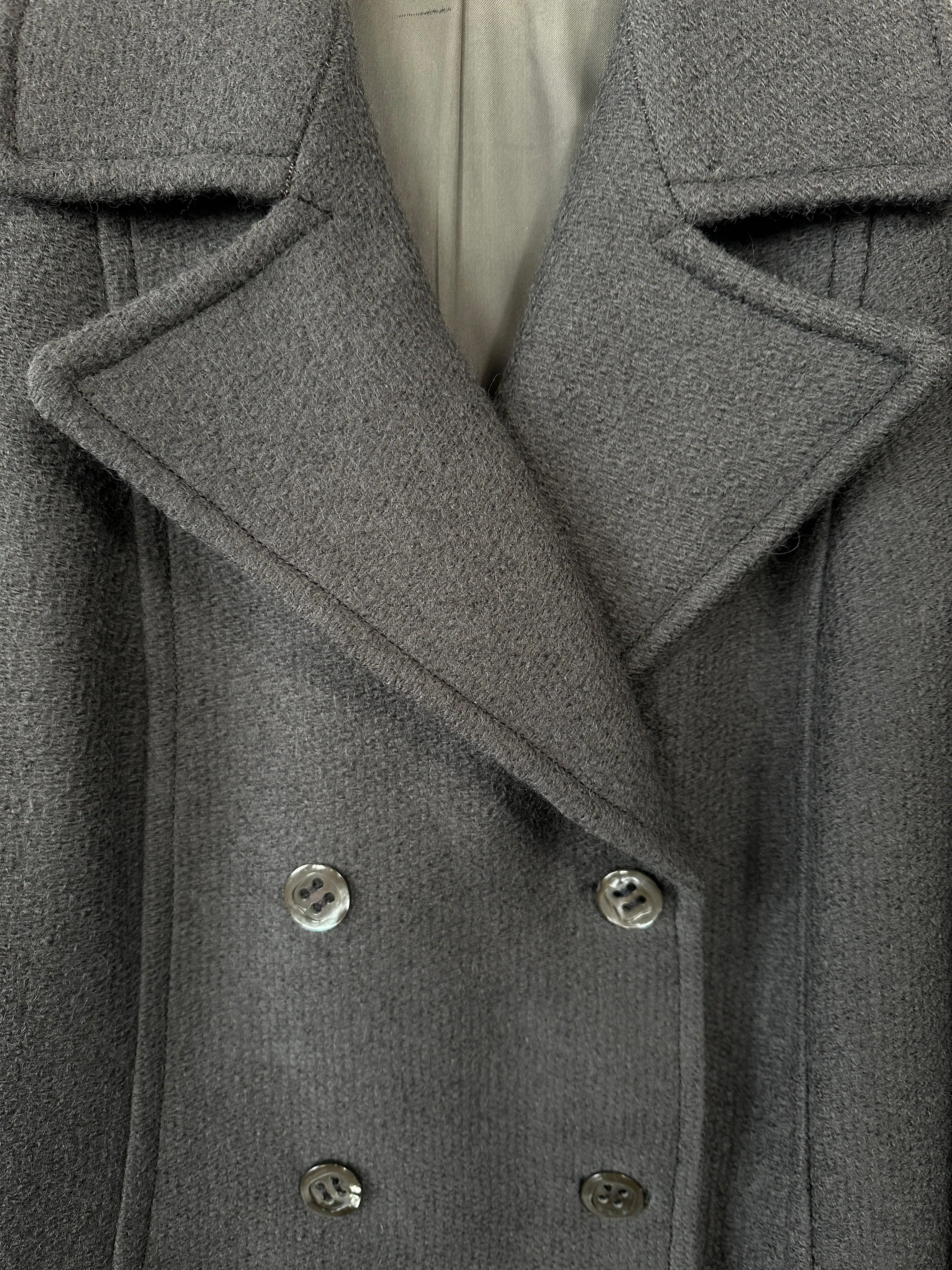 Vintage Wool Double Breasted A-line Coat - M/L