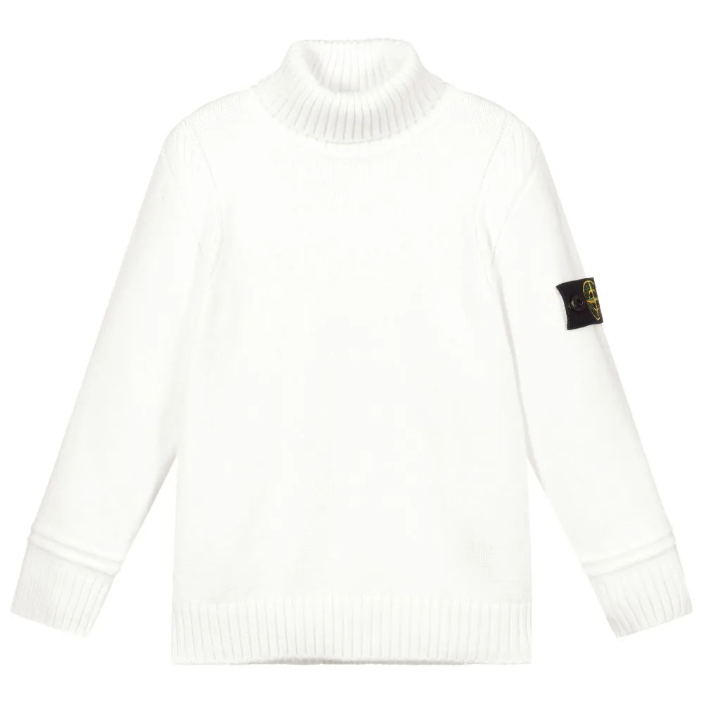 White Roll Neck Sweater