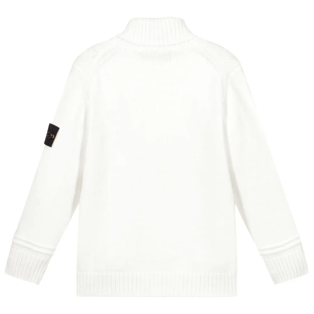 White Roll Neck Sweater