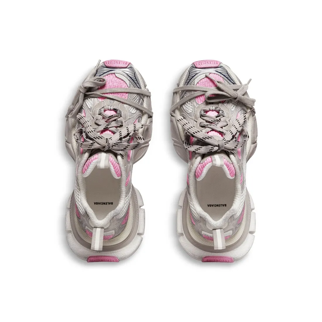      Women's 3xl Sneaker  in White/grey/pink 