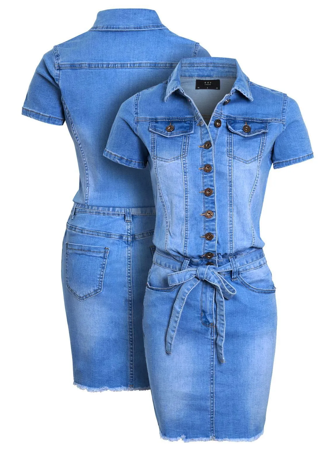 Womens Denim Pencil Dress, UK sizes 8 to 16