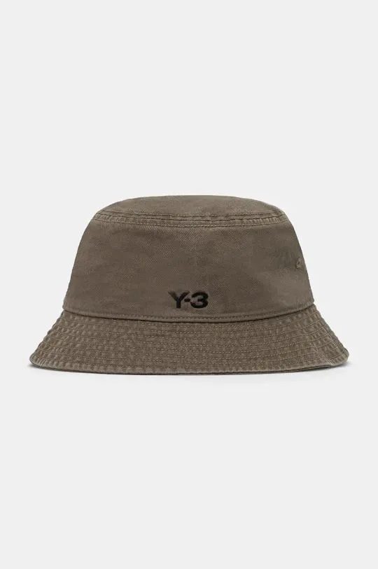 Y-3 cotton hat Bucket Hat green color JJ3950